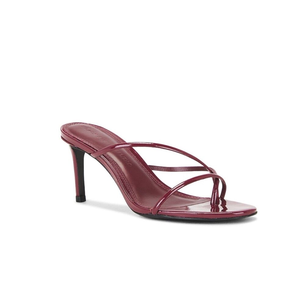 Black Suede Studio Womens Carla 65 Mule Heels Ruby Red Patent Leather 42 US 10.5